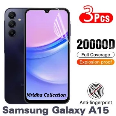 Picture of 3in1 Protector Combo Pack for Samsung Galaxy A25 (Front Hydrogel Screen Protector Poly+Back Hydrogel Poly Protector+9h Camera Lens Protector)