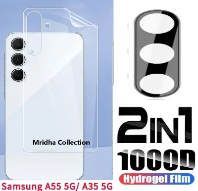 Picture of 2in1 Back Protector Combo Pack for Samsung Galaxy A35 (Back Hydrogel Poly Protector+9h Camera Lens Protector)
