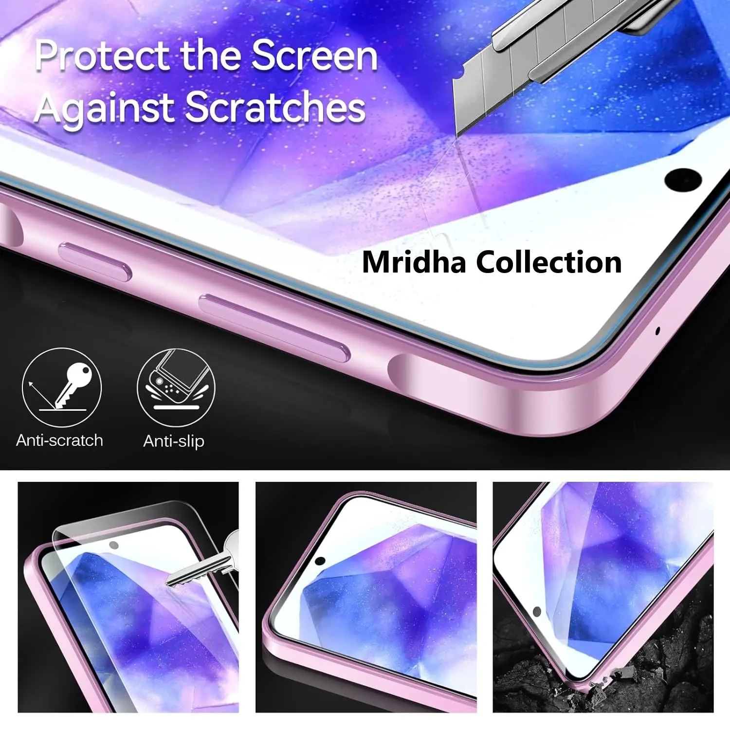 Picture of 2in1 Protector Combo Pack for Samsung Galaxy A35 (5d Full Screen Protector Glass+Camera Lens Protector)