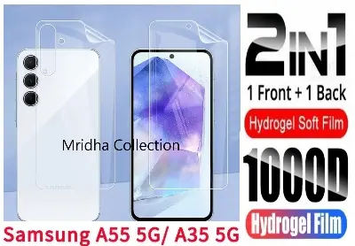 Picture of 2in1 Protector Combo Pack for Samsung Galaxy A35 (Front Hydrogel Protector Poly+Back Hydrogel Protector Poly)