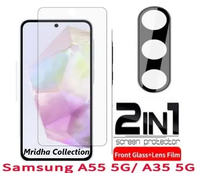 Picture of 2in1 Protector Combo Pack for Samsung Galaxy A35 (Clear Screen Protector Glass+9h Camera Lens Protector)