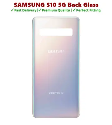 Picture of For Samsung Galaxy S10 5G Phone Battery Back Cover Backshell Replacement Glass Part