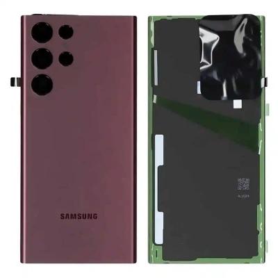 Picture of For Samsung Galaxy S22 Ultra 5G Phone Battery Back Cover Backshell Replacement Glass Part Back Door