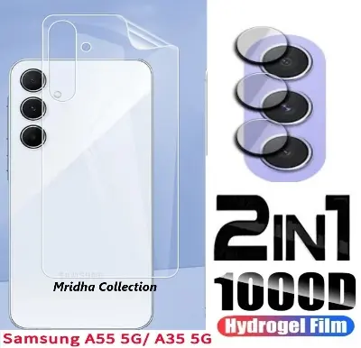 Picture of 2in1 Back Protector Combo Pack for Samsung Galaxy A55 (Back Hydrogel Poly Protector+Camera Lens Protector)