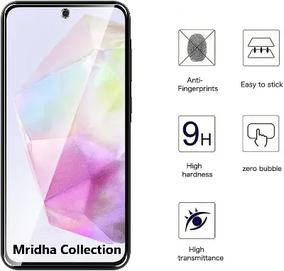 Picture of Samsung Galaxy A55 Screen Protector 3D Tempered Clear Screen protector Premium Product Gorilla Glass Transparent Clear Ultra Thin - Durable & Scratch Resistant - Easy to Install