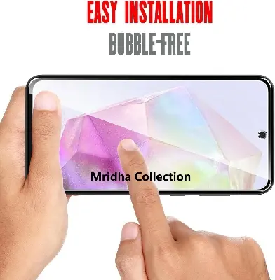 Picture of Samsung Galaxy A55 Screen Protector 3D Tempered Clear Screen protector Premium Product Gorilla Glass Transparent Clear Ultra Thin - Durable & Scratch Resistant - Easy to Install