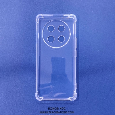 Picture of Honor X9C 5G Silicone Clear Case Soft Flexible TPU Rubber Bumper Shockproof Corners Transparent Clear Back Cover