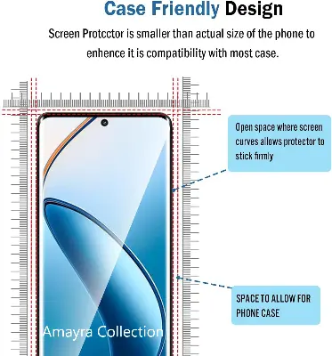 Picture of Realme P2 Pro 5G (A+ GRADE) Premium UV Tempered Glass Screen Protector Curved with Liquid Glue and UV Light -Transparent Clear