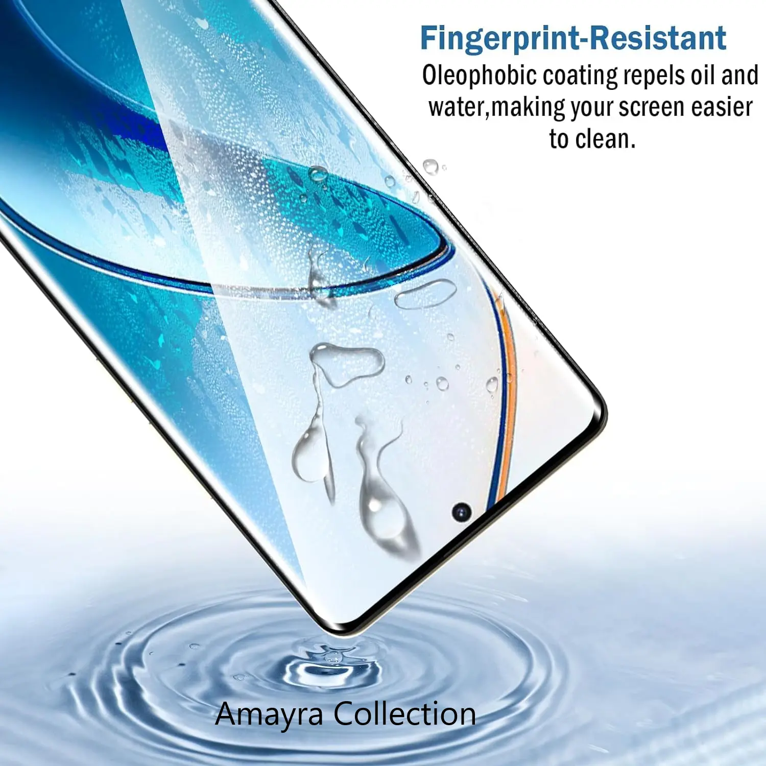 Picture of Realme P2 Pro 5G (A+ GRADE) Premium UV Tempered Glass Screen Protector Curved with Liquid Glue and UV Light -Transparent Clear