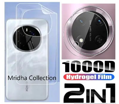 Picture of 2in1 Back Protector Combo Pack for Honor X9C 5G (Back Hydrogel Poly Protector + Camera Lens Protector)