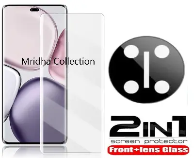 Picture of 2in1 Protector Combo Pack for Honor X9C 5G (A+ GRADE) UV Glass Screen Protector + 3D Camera Protector Lens