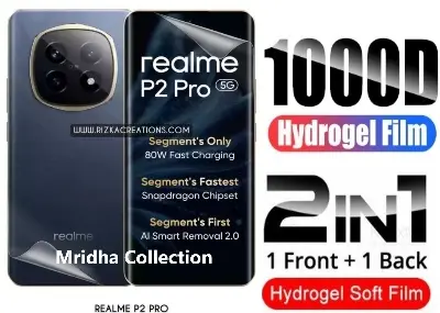 Picture of 2in1 Protector Combo Pack for Realme P2 Pro 5G (Front Hydrogel Protector Poly + Back Hydrogel Protector Poly)