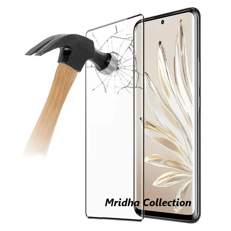 Picture of Honor X9A 5G (A+ GRADE) Premium UV Tempered Glass Screen Protector Curved with Liquid Glue and UV Light -Transparent Clear