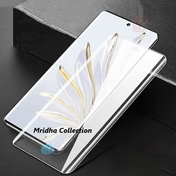 Picture of Honor X9A 5G (A+ GRADE) Premium UV Tempered Glass Screen Protector Curved with Liquid Glue and UV Light -Transparent Clear