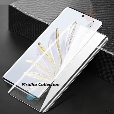Picture of Honor X9A 5G (A+ GRADE) Premium UV Tempered Glass Screen Protector Curved with Liquid Glue and UV Light -Transparent Clear
