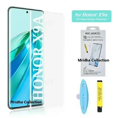 Picture of 3in1 Protector Combo Pack for Honor X9A 5G (A+ GRADE) UV Glass Screen Protector + Back Protector Film + 3D Camera Glass Protector)