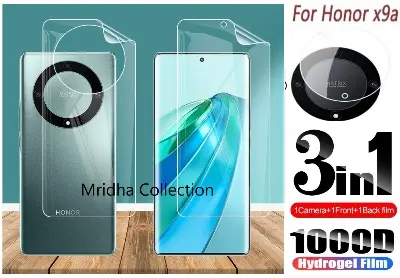 Picture of 3in1 Protector Combo Pack for Honor X9A 5G (Front Hydrogel Screen Protector Poly + Back Hydrogel Poly Protector + Camera Lens Protector)