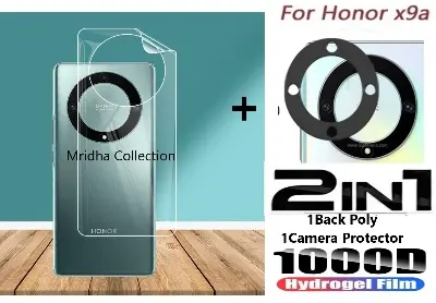 Picture of 2in1 Back Protector Combo Pack for Honor X9A 5G (Back Hydrogel Poly Protector + 3D Camera Lens Protector Glass)
