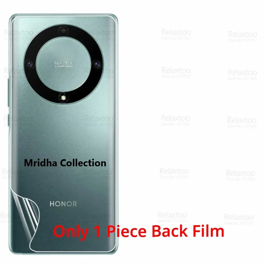 Picture of 2in1 Back Protector Combo Pack for Honor X9A 5G (Back Hydrogel Poly Protector + 3D Camera Lens Protector Glass)