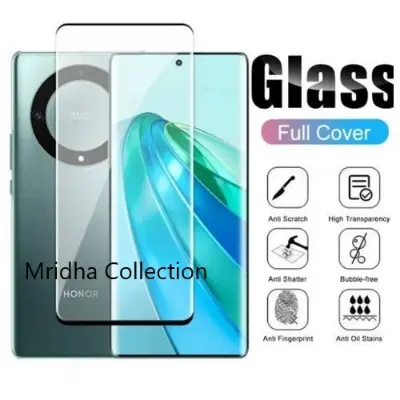 Picture of Honor X9A 5G Full Glue 9D Curved Tempered Glass Screen Protector Edge to Edge Fit Protection Tempered Glass (Black)