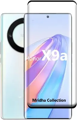 Picture of Honor X9A 5G Full Glue 9D Curved Tempered Glass Screen Protector Edge to Edge Fit Protection Tempered Glass (Black)