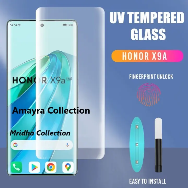 Picture of 2in1 Protector Combo Pack for Honor X9A 5G (A+ GRADE) UV Glass Screen Protector + 3D Camera Protector Lens