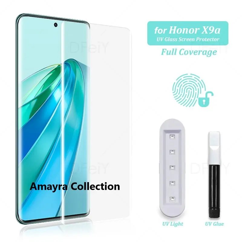 Picture of 2in1 Protector Combo Pack for Honor X9A 5G (A+ GRADE) UV Glass Screen Protector + 3D Camera Protector Lens