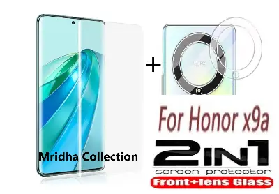Picture of 2in1 Protector Combo Pack for Honor X9A 5G (A+ GRADE) UV Glass Screen Protector + Camera Protector Lens