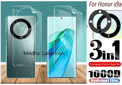 Picture of 3in1 Protector Combo Pack for Honor X9A 5G  (Front Hydrogel Screen Protector Poly + Back Hydrogel Poly Protector + 3D Camera Lens Protector)