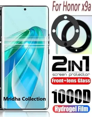 Picture of 2in1 Protector Combo Pack for Honor X9A 5G (Front Hydrogel Screen Protector Poly + 3D Camera Lens Protector Glass)