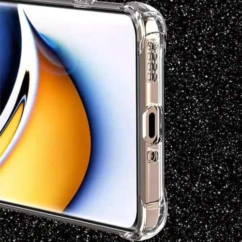 Picture of Realme 10 Pro+ 5G / Realme 10 Pro Plus 5G Silicone Clear Case Soft Flexible TPU Rubber Bumper Shockproof Corners Transparent Clear Back Cover