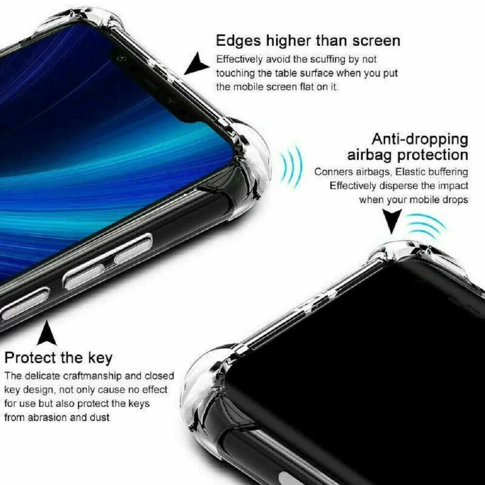 Picture of Realme 10 Pro+ 5G / Realme 10 Pro Plus 5G Silicone Clear Case Soft Flexible TPU Rubber Bumper Shockproof Corners Transparent Clear Back Cover