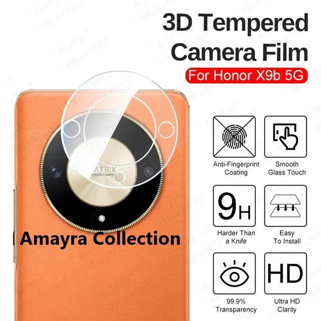 Picture of Honor X9b 5G Back Camera Lens Screen Protector Rear Camera Lens Screen Protector,Upgraded HD,Clear Scratch Resistant(Nano Poly)