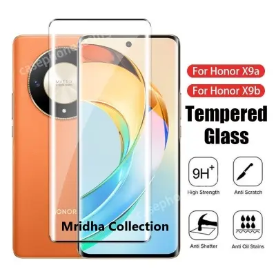 Picture of Honor X9B 5G  Full Glue 9D Curved Tempered Glass Screen Protector Edge to Edge Fit Protection Tempered Glass (Black)