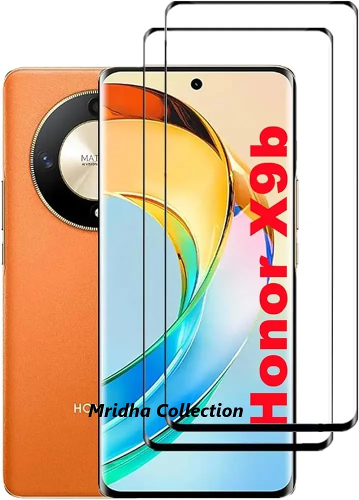Picture of Honor X9B 5G  Full Glue 9D Curved Tempered Glass Screen Protector Edge to Edge Fit Protection Tempered Glass (Black)
