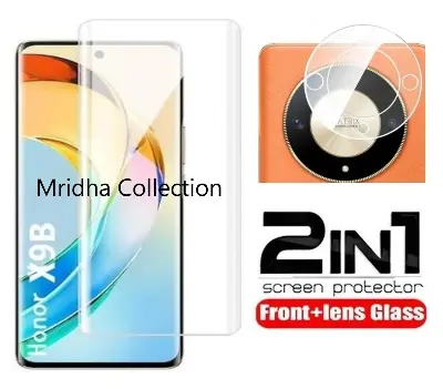 Picture of 2in1 Protector Combo Pack for Honor X9B 5G (A+ GRADE) UV Glass Screen Protector + Camera Protector Lens