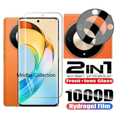 Picture of 2in1 Protector Combo Pack for Honor X9B 5G (Front Hydrogel Screen Protector Poly + 3D Camera Lens Protector Glass)