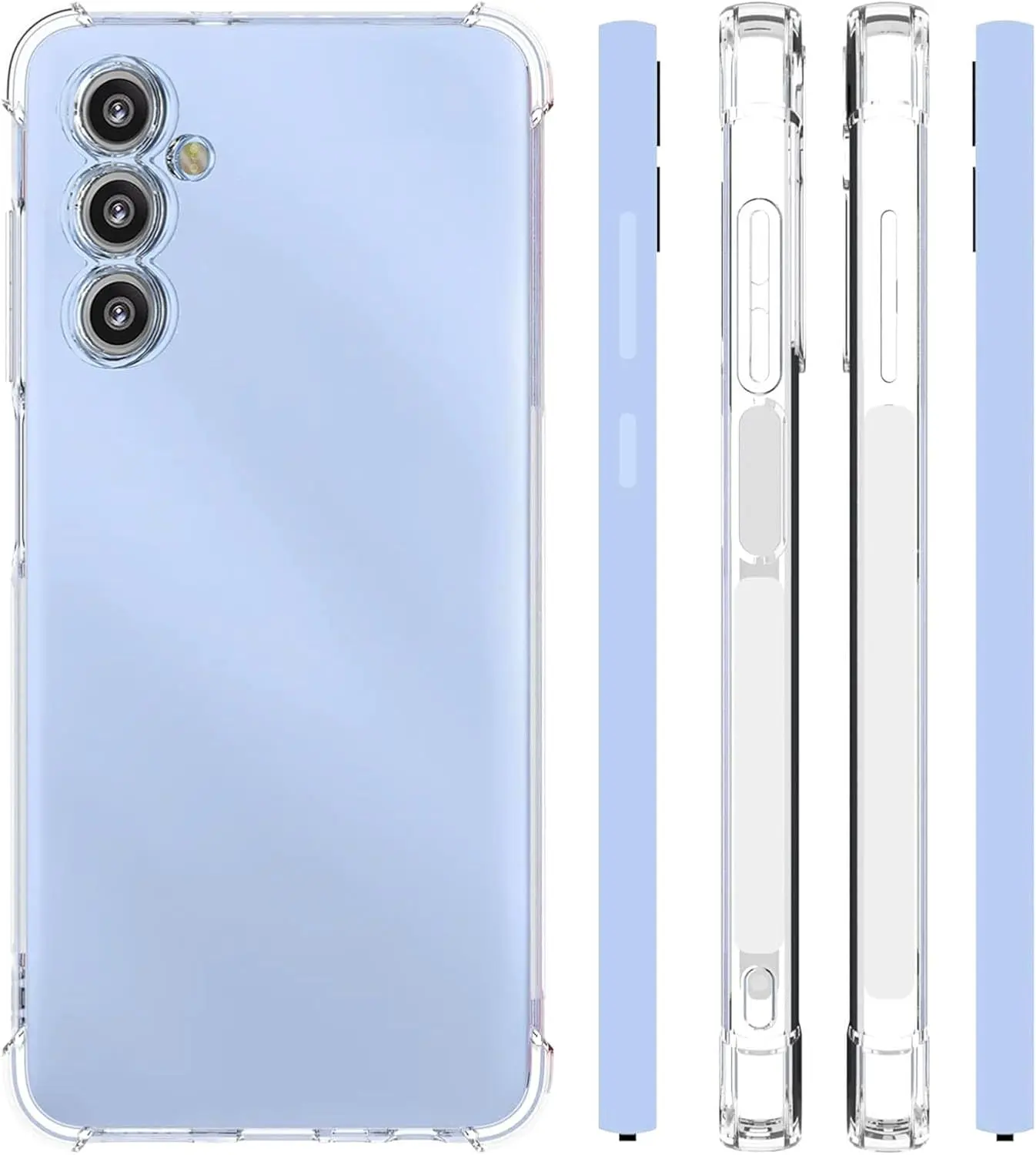 Picture of Samsung Galaxy A26 Silicone Clear Case Soft Flexible TPU Rubber Bumper Shockproof Corners Transparent Clear Back Cover