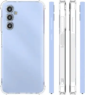 Picture of Samsung Galaxy A26 Silicone Clear Case Soft Flexible TPU Rubber Bumper Shockproof Corners Transparent Clear Back Cover