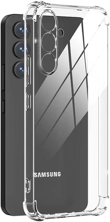 Picture of Samsung Galaxy A16 Silicone Clear Case Soft Flexible TPU Rubber Bumper Shockproof Corners Transparent Clear Back Cover
