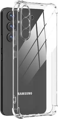 Picture of Samsung Galaxy A16 Silicone Clear Case Soft Flexible TPU Rubber Bumper Shockproof Corners Transparent Clear Back Cover