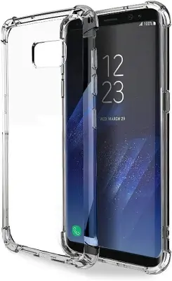 Picture of Samsung Galaxy S8+ / Samsung Galaxy S8 Plus Silicone Clear Case Soft Flexible TPU Rubber Bumper Shockproof Corners Transparent Clear Back Cover