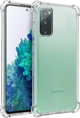 Picture of Samsung Galaxy S20 FE Silicone Clear Case Soft Flexible TPU Rubber Bumper Shockproof Corners Transparent Clear Back Cover
