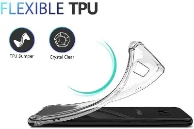 Picture of Samsung Galaxy S8 Silicone Clear Case Soft Flexible TPU Rubber Bumper Shockproof Corners Transparent Clear Back Cover