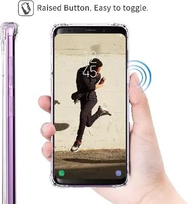 Picture of Samsung Galaxy S9+ / Samsung Galaxy S9 Plus Silicone Clear Case Soft Flexible TPU Rubber Bumper Shockproof Corners Transparent Clear Back Cover