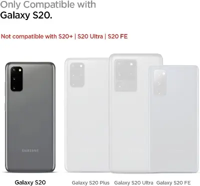 Picture of Samsung Galaxy S20 Silicone Clear Case Soft Flexible TPU Rubber Bumper Shockproof Corners Transparent Clear Back Cover