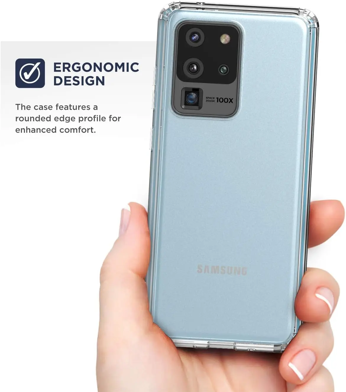Picture of Samsung Galaxy S20 Ultra Silicone Clear Case Soft Flexible TPU Rubber Bumper Shockproof Corners Transparent Clear Back Cover