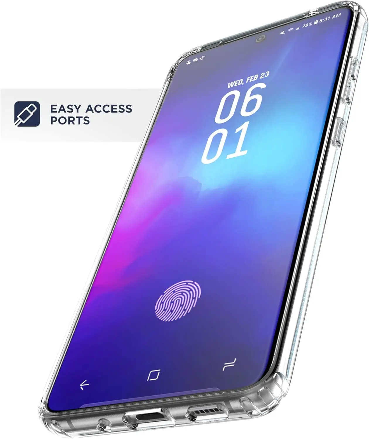 Picture of Samsung Galaxy S20 Ultra Silicone Clear Case Soft Flexible TPU Rubber Bumper Shockproof Corners Transparent Clear Back Cover