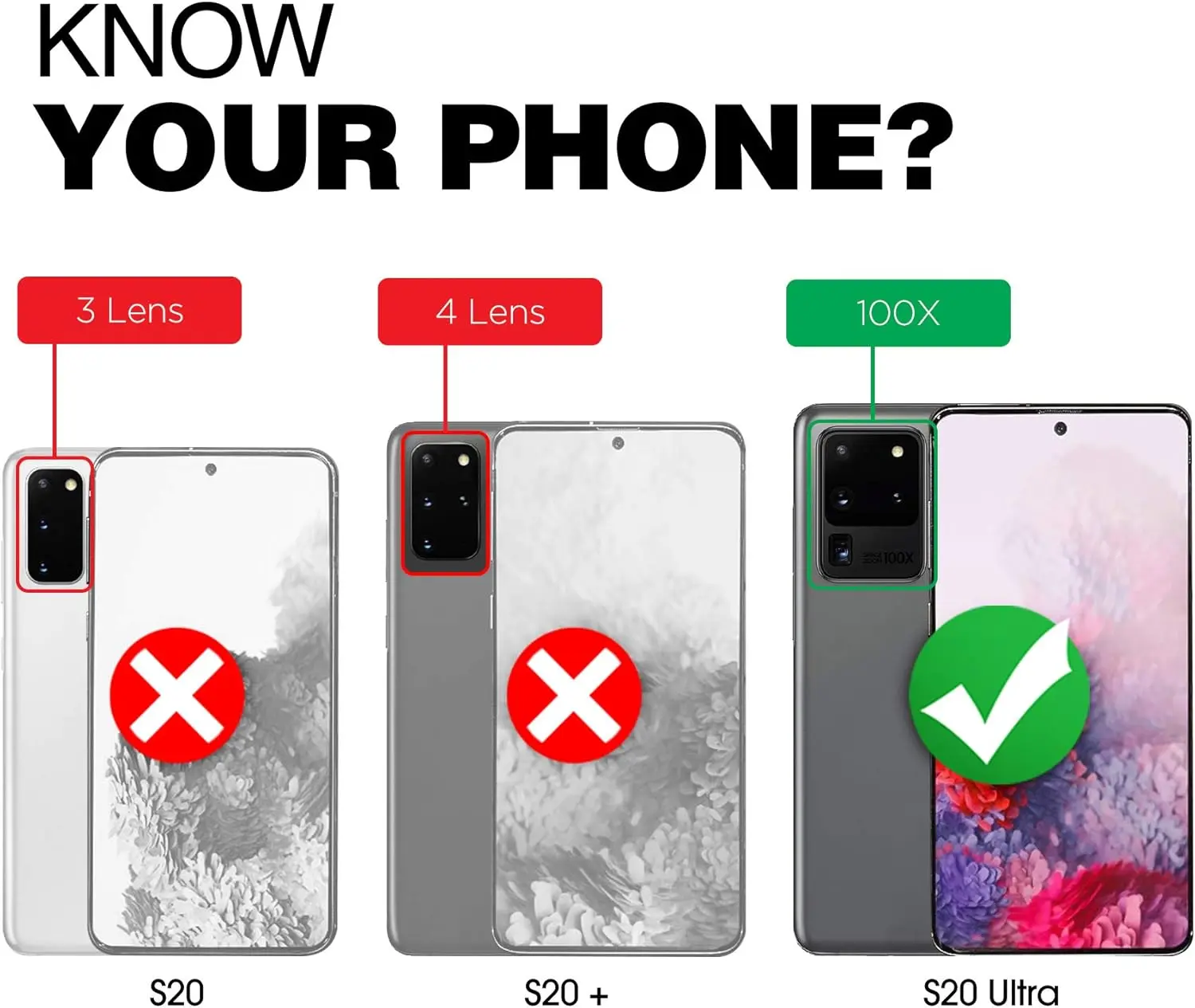 Picture of Samsung Galaxy S20 Ultra Silicone Clear Case Soft Flexible TPU Rubber Bumper Shockproof Corners Transparent Clear Back Cover