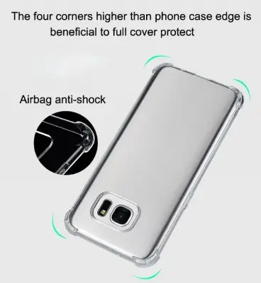 Picture of Samsung Galaxy S7 Edge Silicone Clear Case Soft Flexible TPU Rubber Bumper Shockproof Corners Transparent Clear Back Cover